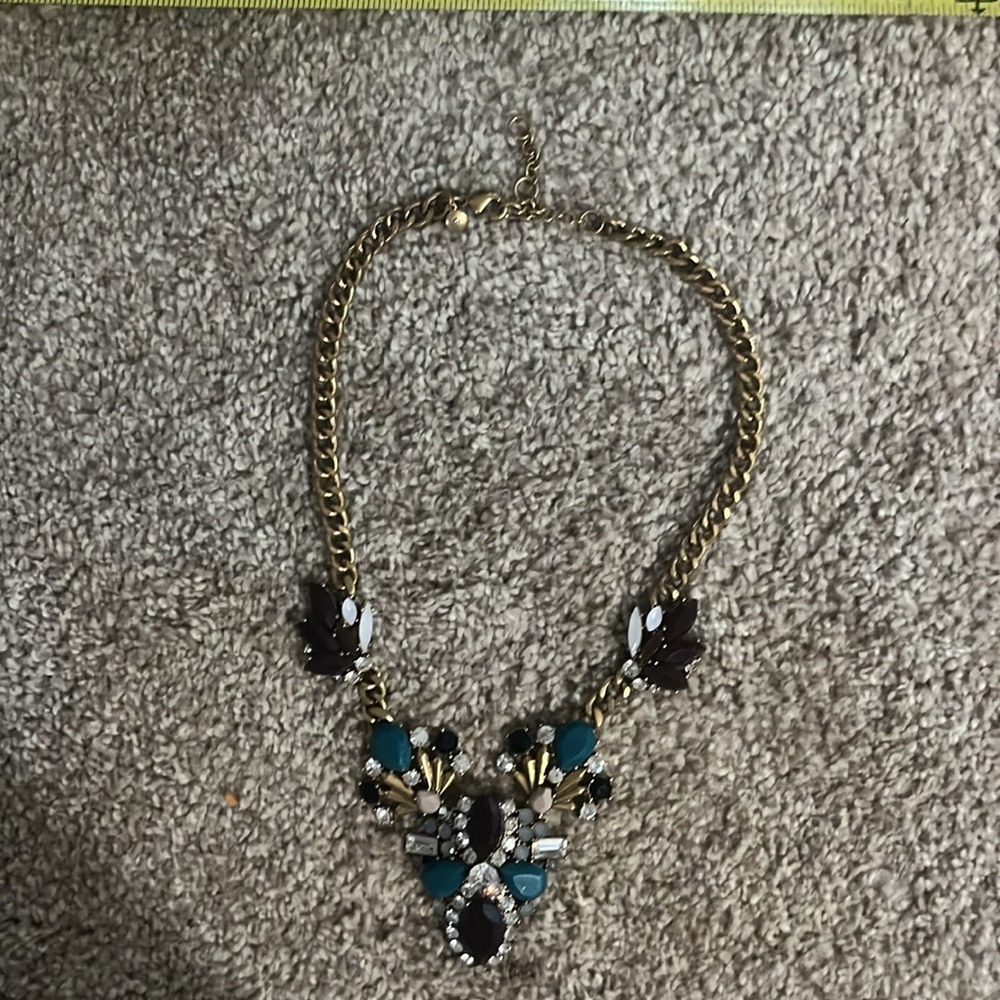 J.CREW EUC DRAPED STONES NECKLACE